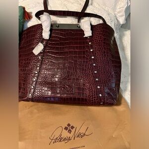 Patricia Nash Distressed Vintage Croc Collection shoulder bag NWT